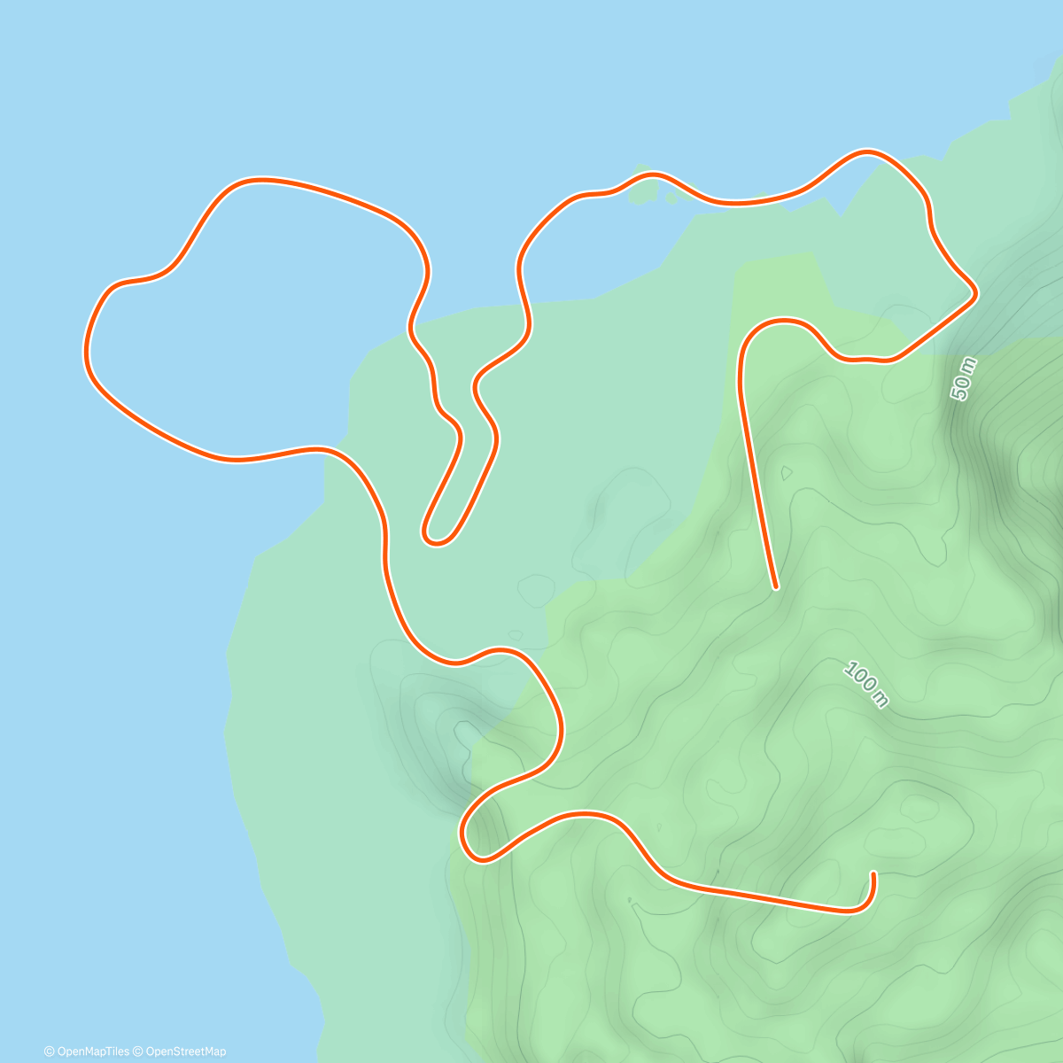 Map of the activity, Zwift - 5K Loop in Watopia
