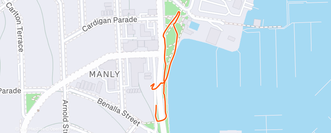 Map of the activity, Afternoon Walk