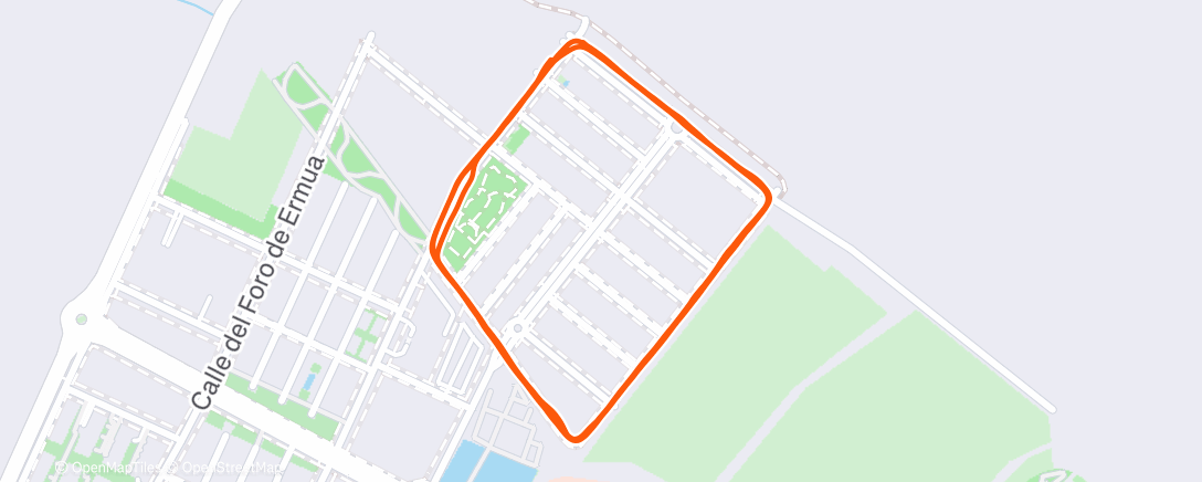 Карта физической активности (Carrera de noche)