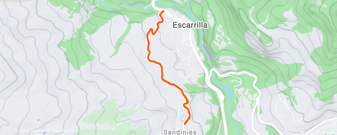 Map of the activity, Salida con Chuc y Jose