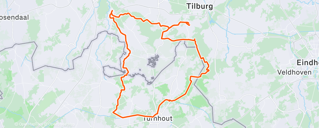 Map of the activity, PPNL brabo offroad collectief