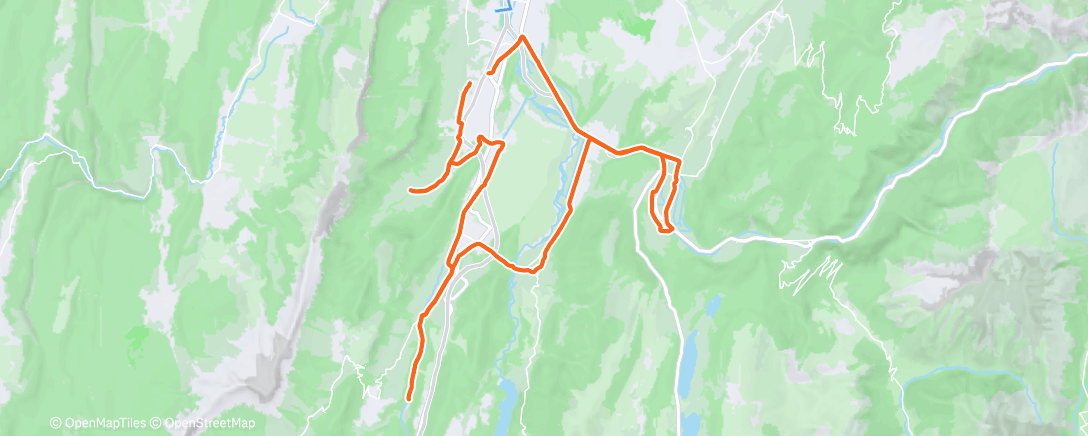 Карта физической активности (Sortie vélo le midi)