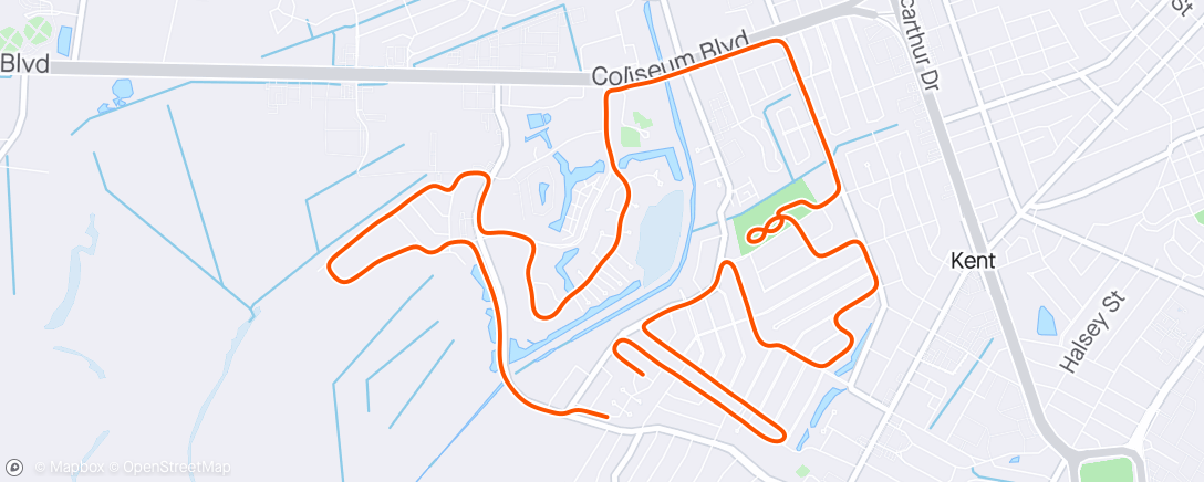 Map of the activity, Intermediate Run