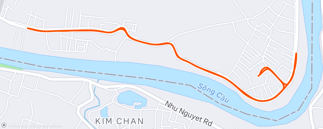 Map of the activity, Morning Run