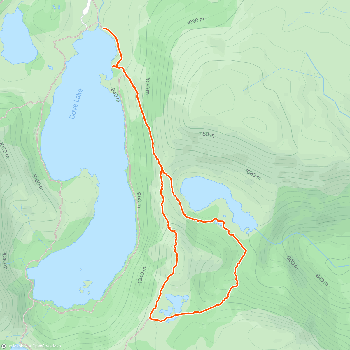 Carte de l'activité Hansons Peak & Twisted Lake circuit