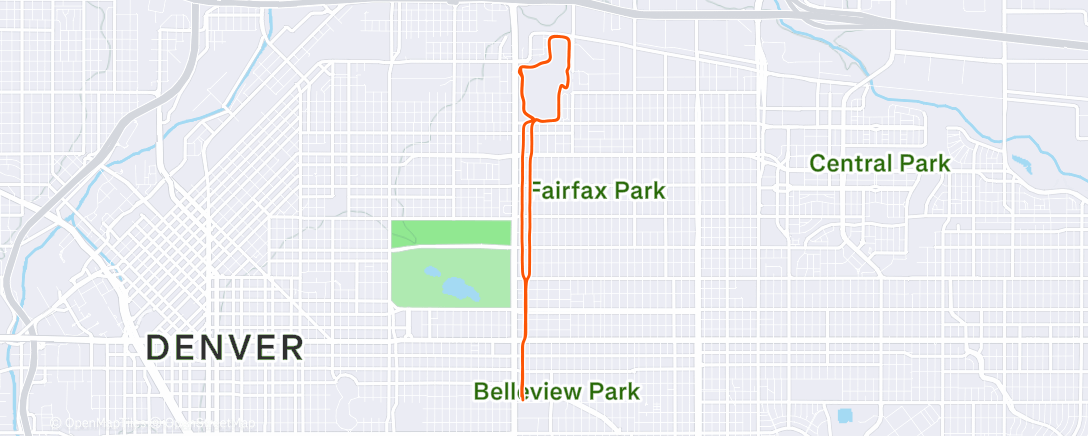 Map of the activity, Park Hill MLR