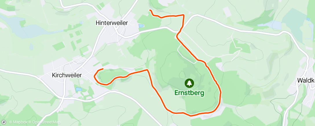Map of the activity, Ernstberg