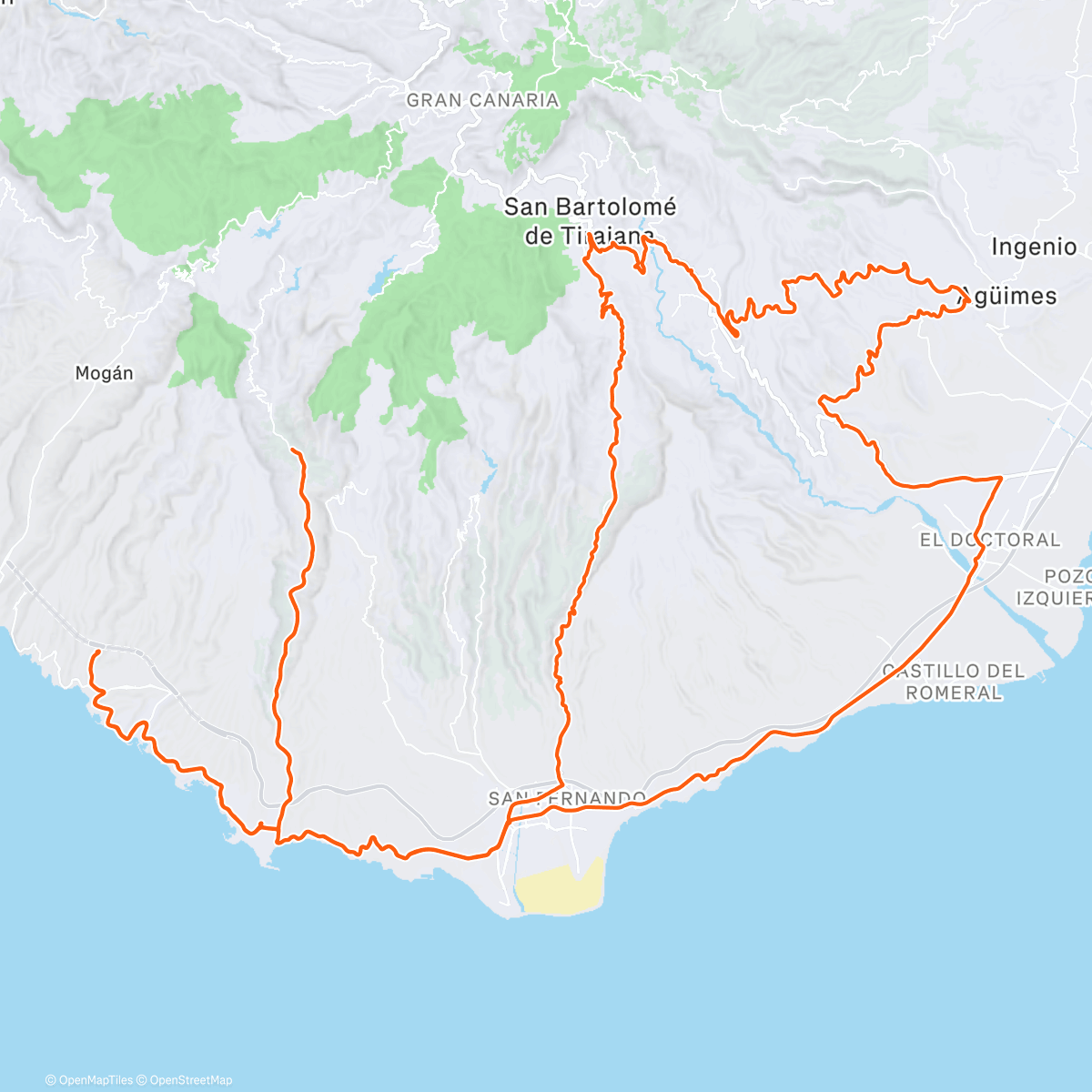 Map of the activity, Morning Ride