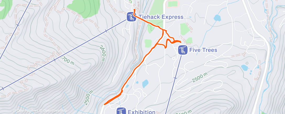 Map of the activity, Afternoon Bike Ride