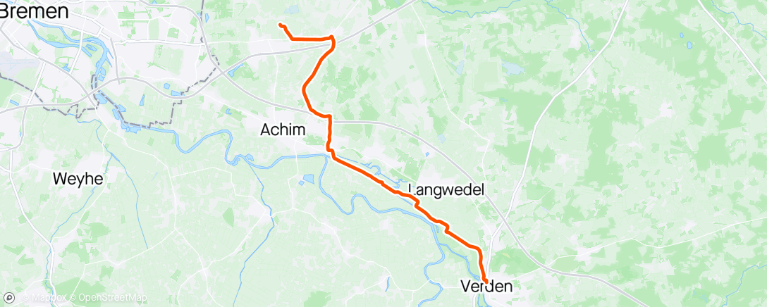 Map of the activity, Nachmittag Radfahrt