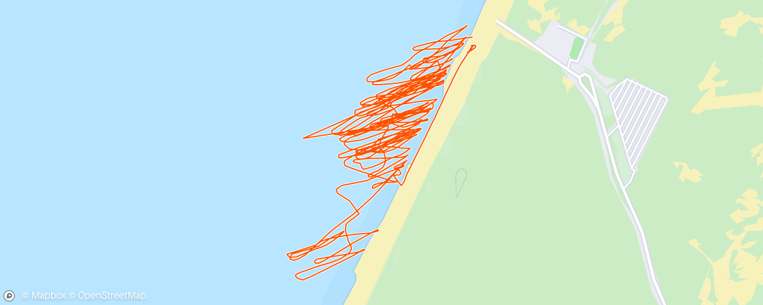 Mapa da atividade, Afternoon kitesurf