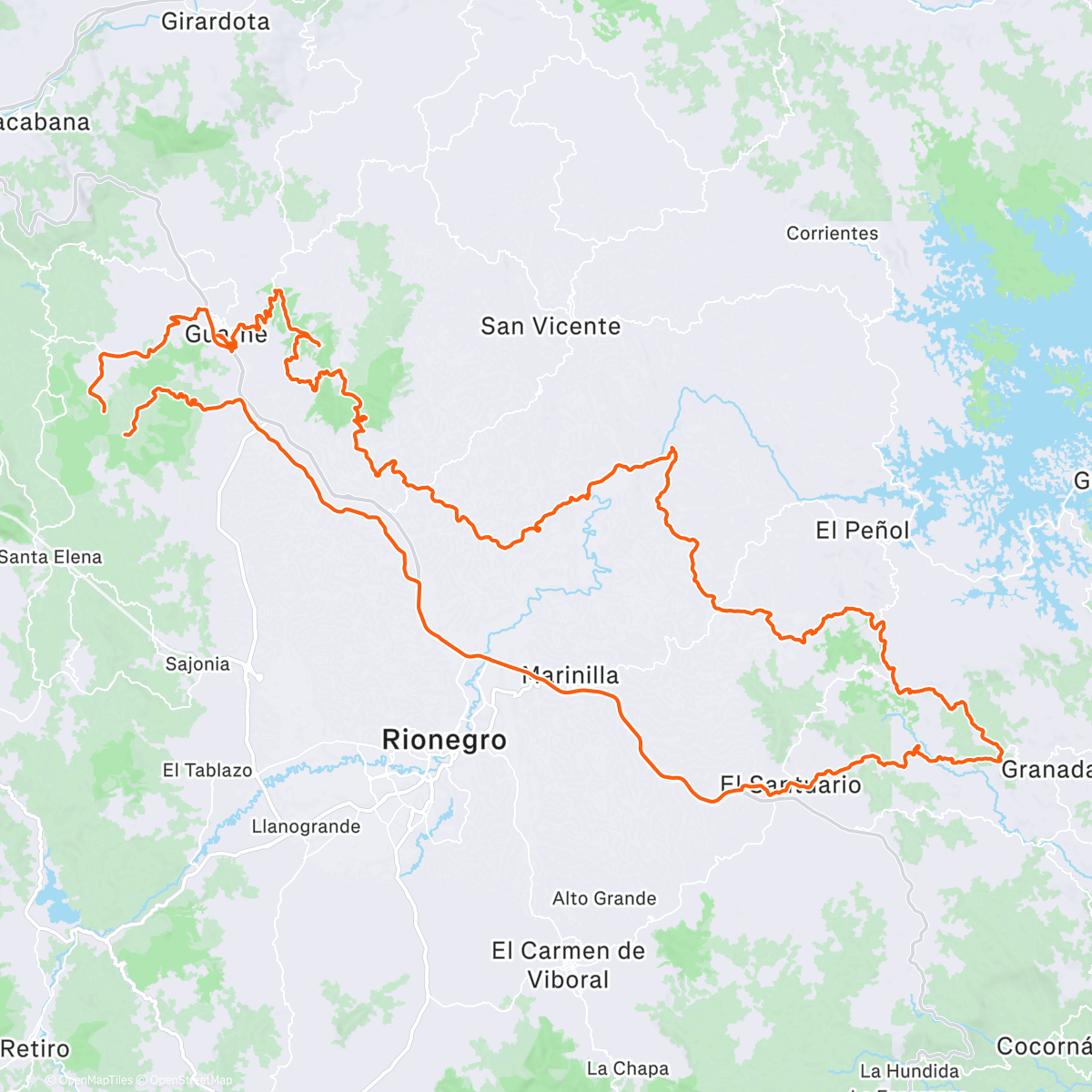 Mapa de la actividad, Première distance 🥳