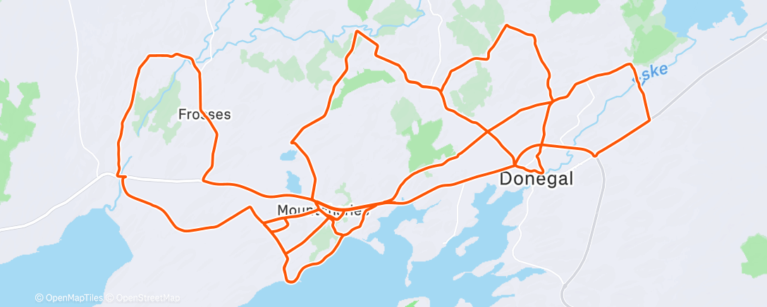 Карта физической активности (Morning Ride)