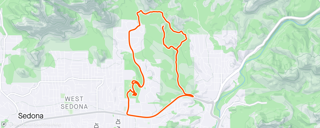 Map of the activity, Hopefully the last Sedona ride for the year 🤘🏼