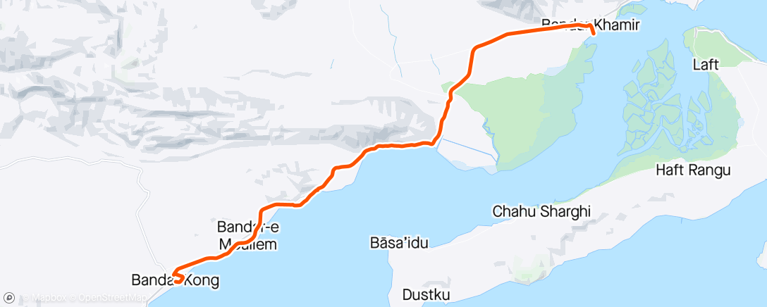 Map of the activity, 14030110 - Kong to Khamir