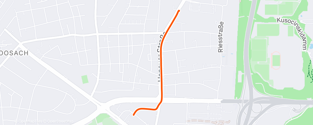 Map of the activity, Morning Walk