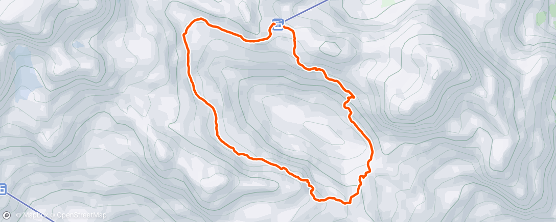 Map of the activity, Sessione di trail running pomeridiana