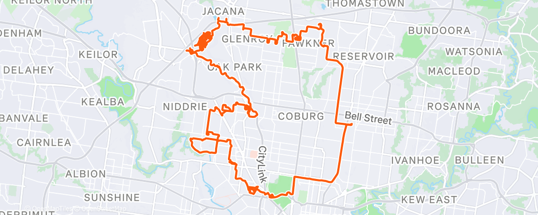 Map of the activity, Suburban Marauder