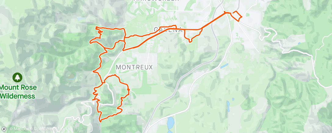 Map of the activity, Some work, and some trail time with Dave