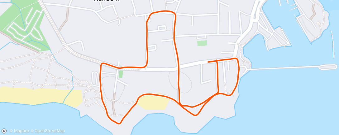 Mapa de la actividad, Course à pied le matin