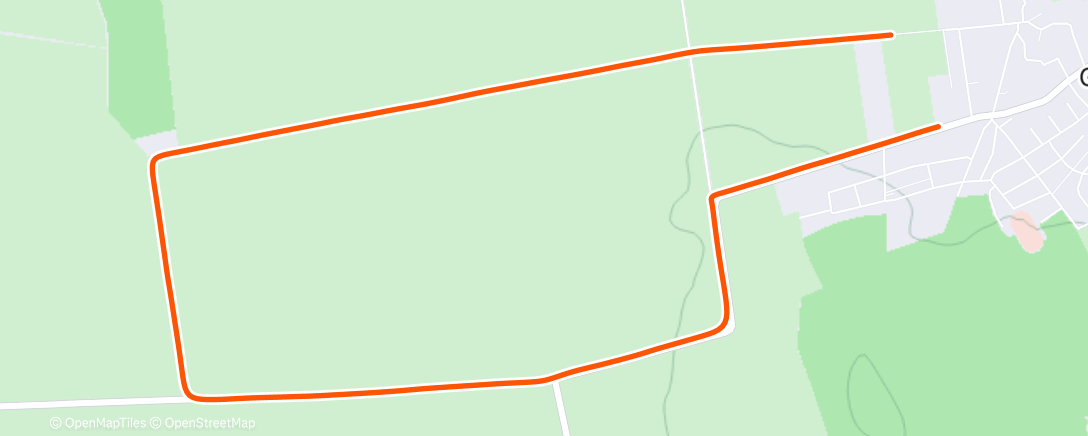 Map of the activity, Lauf am Nachmittag
