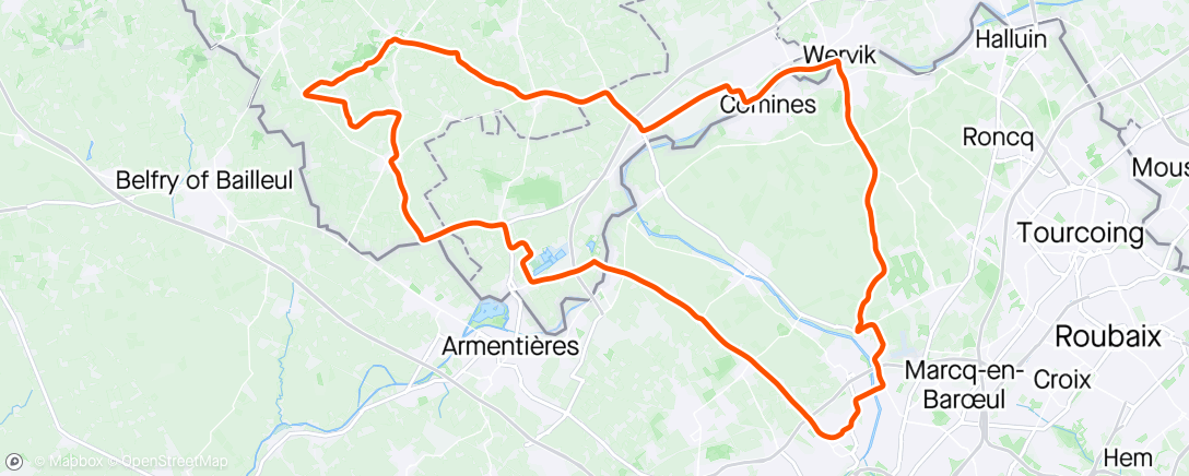 Karte der Aktivität „Sortie vélo le matin”