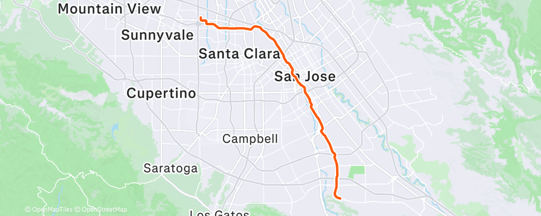 Map of the activity, SVL to ST