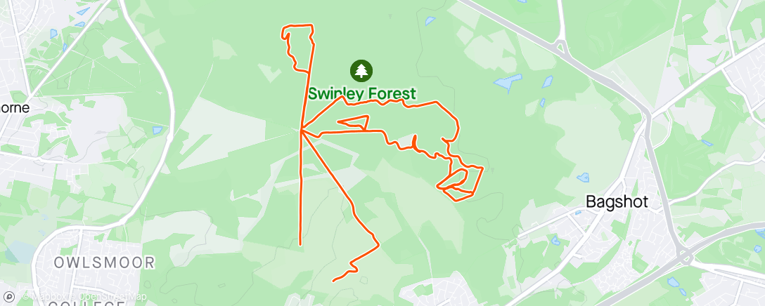 Map of the activity, Evening E-Mountain Bike Ride