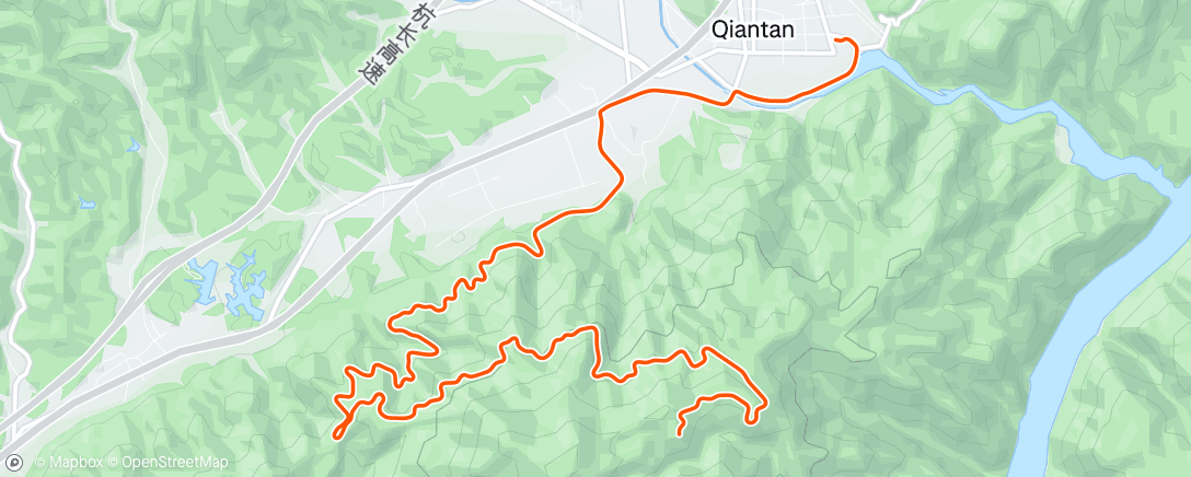 Map of the activity, 晨间骑行