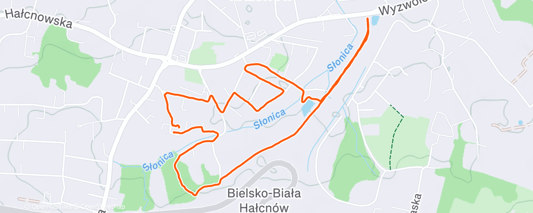 Map of the activity, Lunch Walk