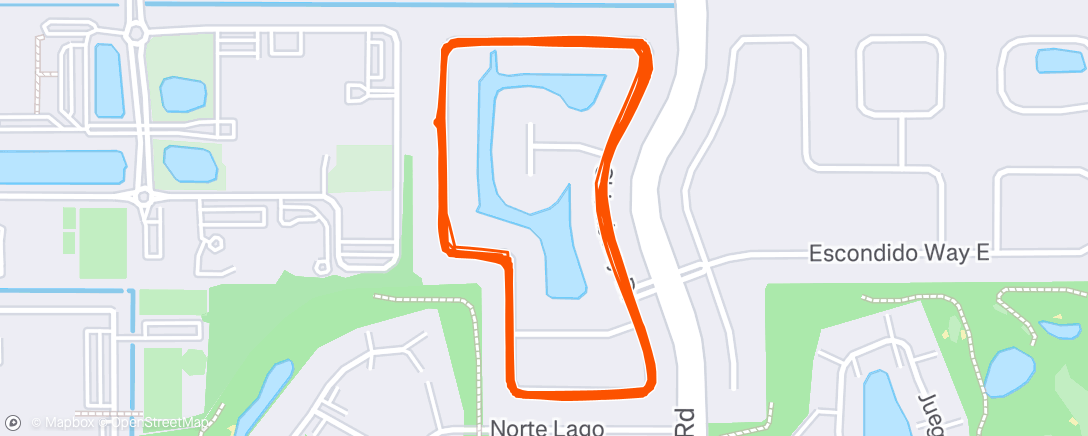 Map of the activity, Morning Run