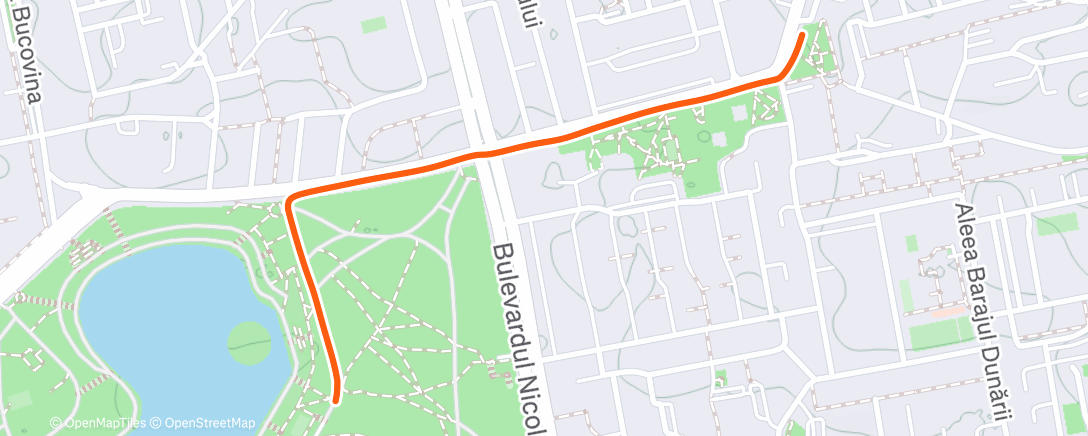 Map of the activity, Evening Recovery