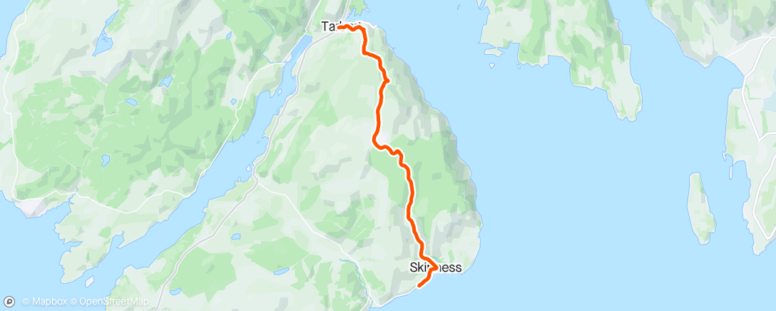 Map of the activity, Kilntyre Walk Day 1 - tough today carrying the rucksack 17.5 kg - felt like a puppet when i took it off 🤣🤣