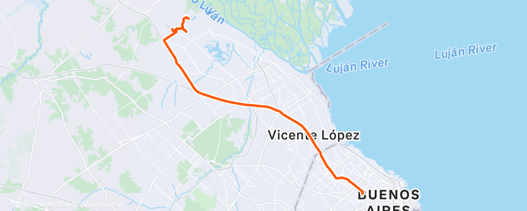 Map of the activity, Vuelta ciclista por la mañana