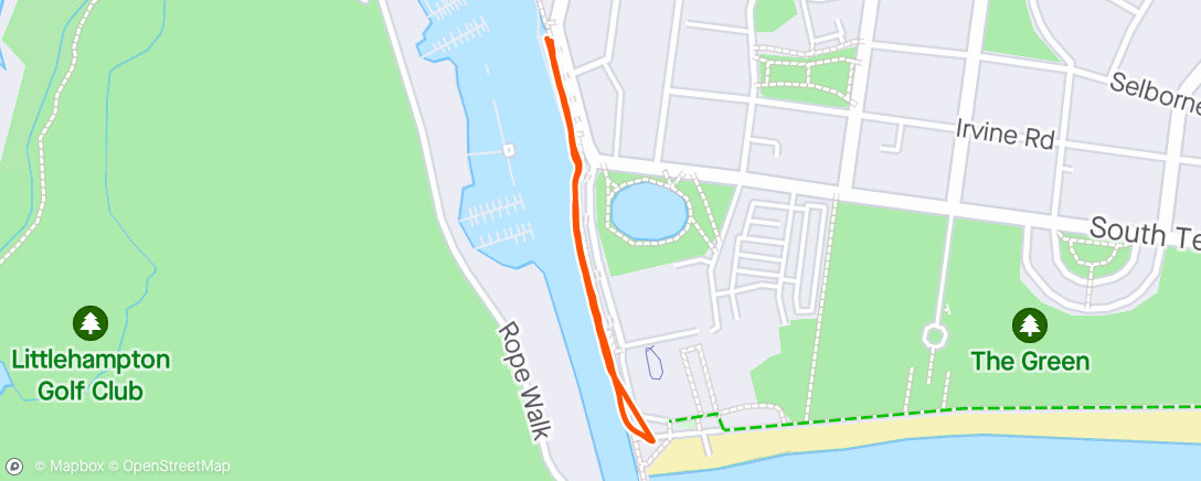 Mapa da atividade, Afternoon walk