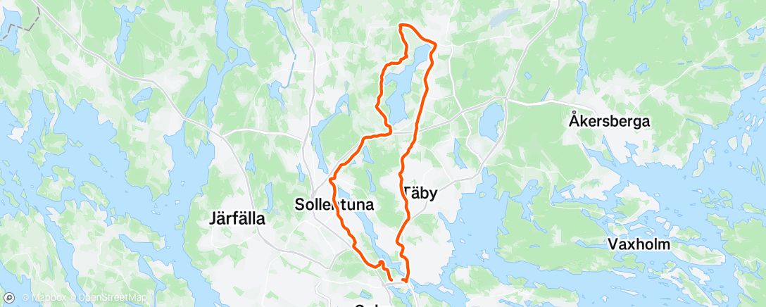 Map of the activity, Morning Ride