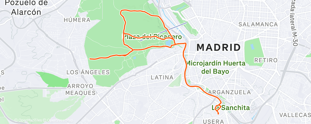 Map of the activity, Casacampismo