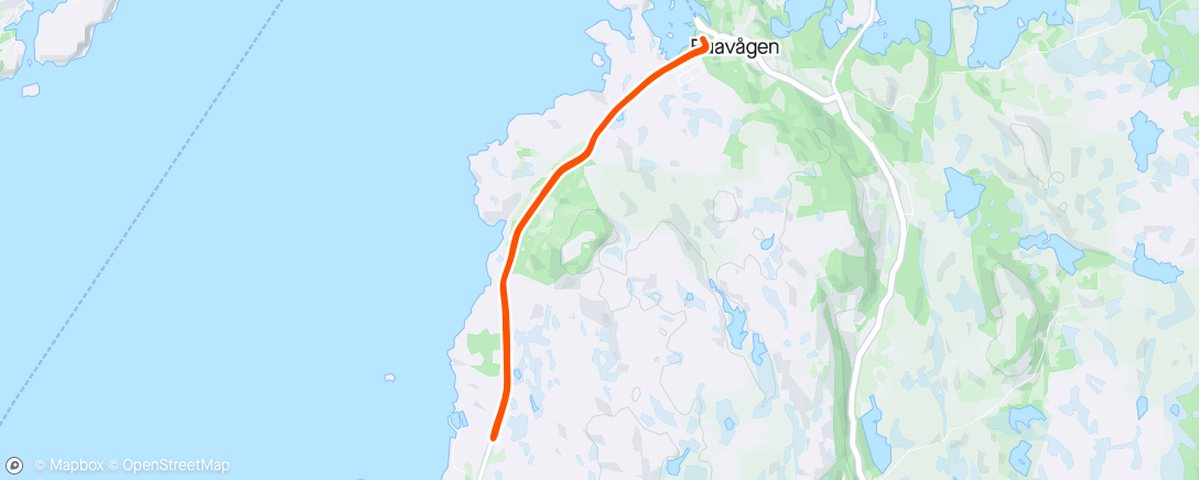 Map of the activity, Rolig tur sørøve 😊