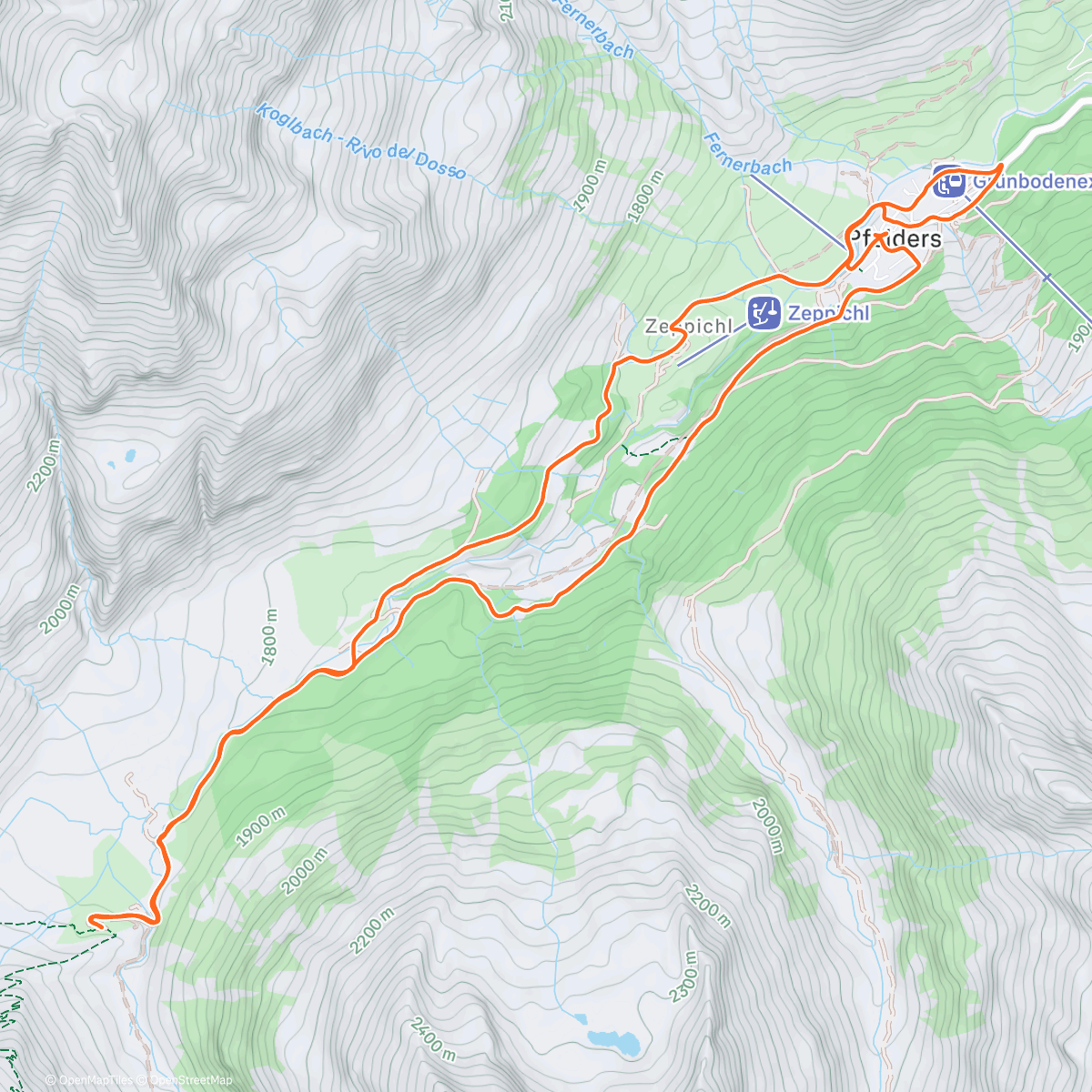 Map of the activity, Show Mona Fartlek ☃️😁