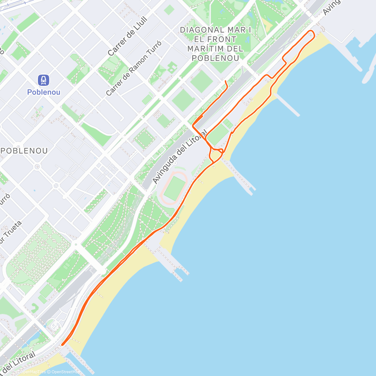 Map of the activity, Abendprogramm vorgezogen 🏋️