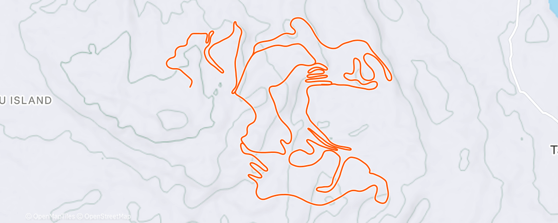 Map of the activity, A Hilly Day Out
