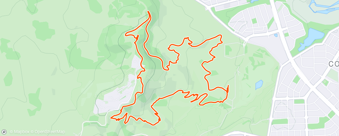 Map of the activity, Morning Ride Stromlo