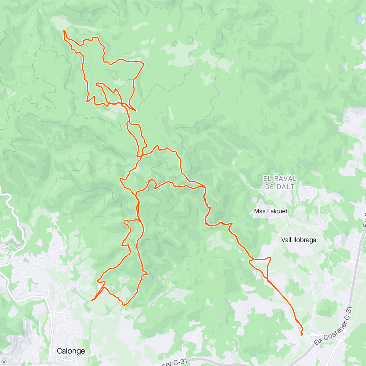 Map of the activity, Movidas bike