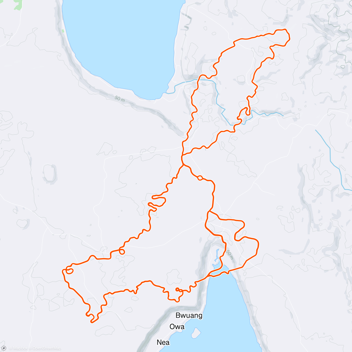 Mapa de la actividad, Zwift - Makuri Pretzel in Makuri Islands