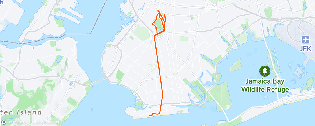 Map of the activity, NYRR Brooklyn Half Marathon