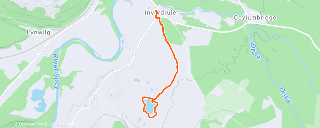 Карта физической активности (Totter around the Lily Loch)