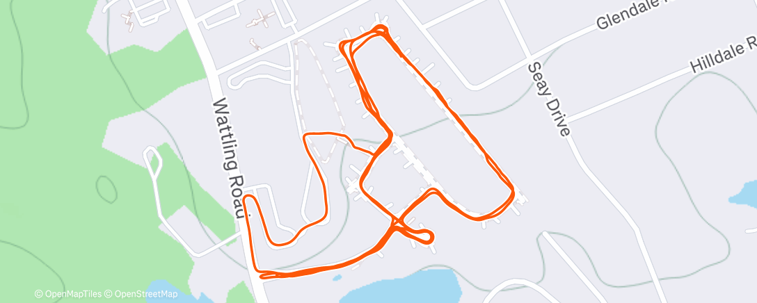 Mapa de la actividad (Afternoon Run)