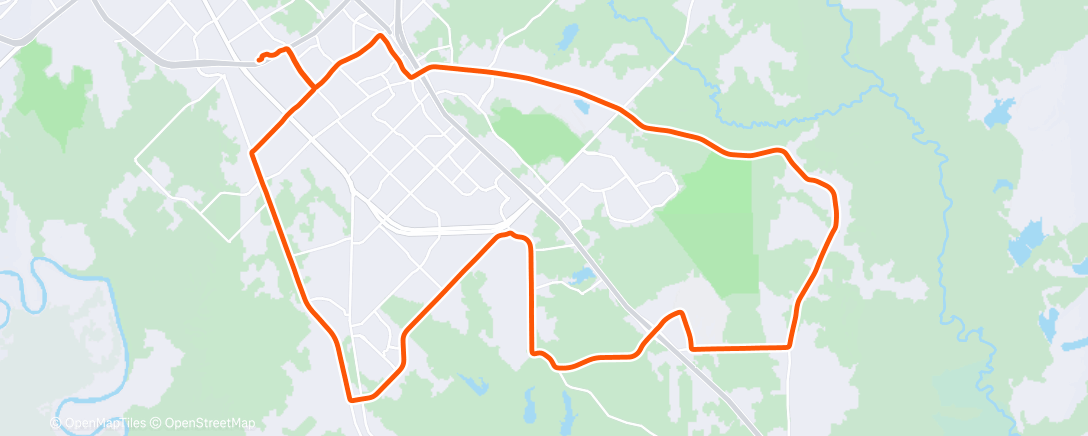 Map of the activity, Afternoon Ride