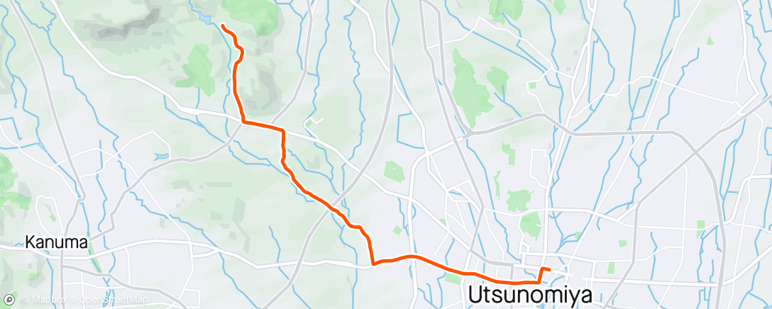 Map of the activity, Afternoon Ride