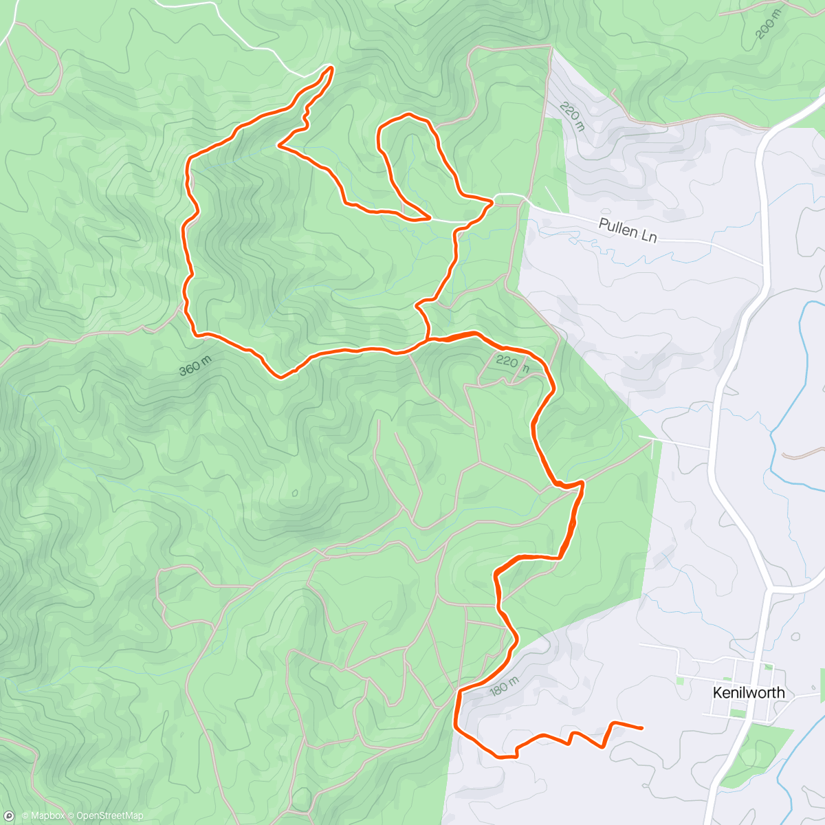 Map of the activity, First place overall - 18 km Kokoda team challenge